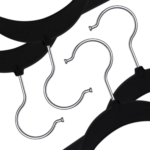 Cabide de Veludo Big Preto - 45cm
